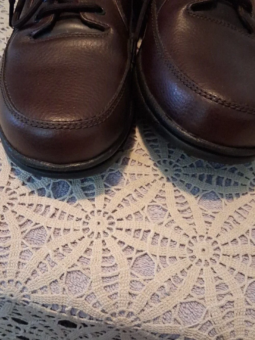 Rockport Brown Leather Lace-Up Casual Oxfords